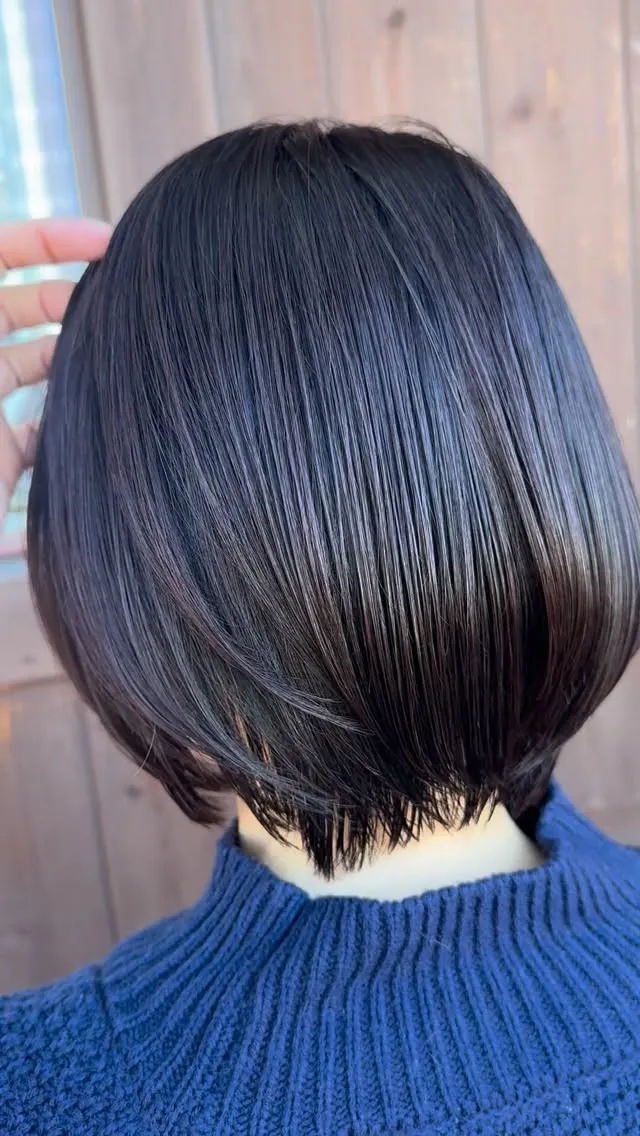 丸みとまとまりのあるショートボブ✂︎
