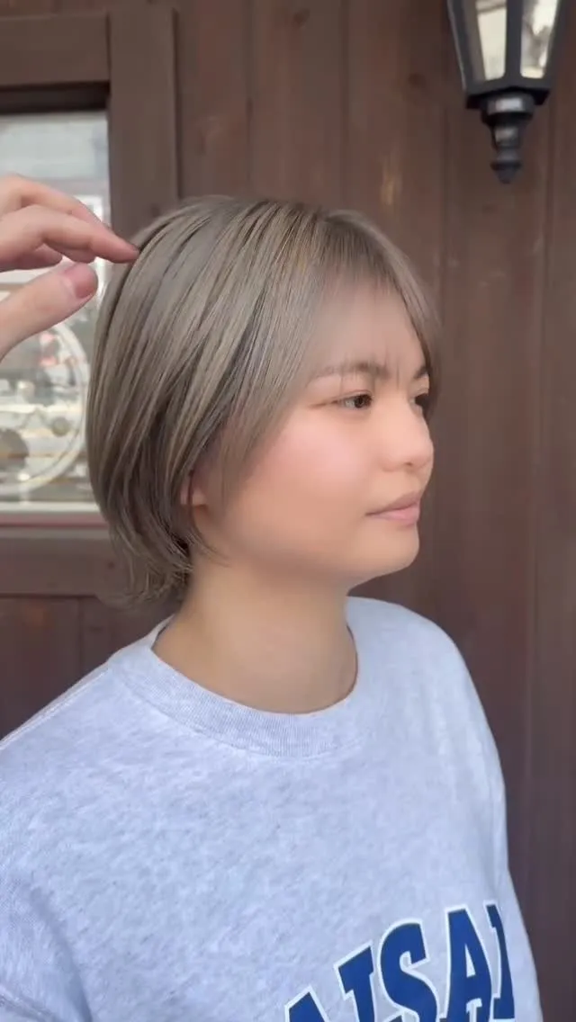 透明感たっぷりのアッシュベージュ✨