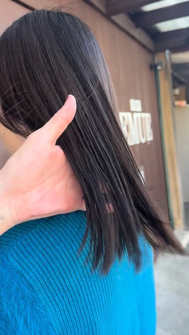 ラフに動く毛先の